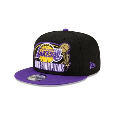 Sapca New Era Los Angeles Lakers NBA 17x Champs 9FIFTY Snapback - Violet